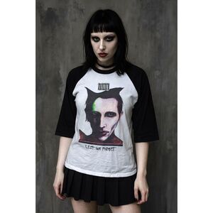 Marilyn Manson Rock Band Antichirst Superstar T Shirt Tee  Women's Size Medium